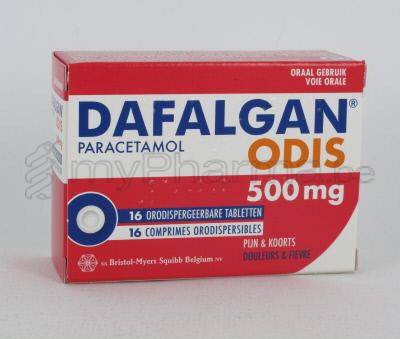 DAFALGAN ODIS 16 SMELTTABL  (geneesmiddel)