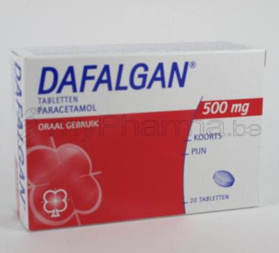 DAFALGAN 500 MG 20 TABL                    (geneesmiddel)
