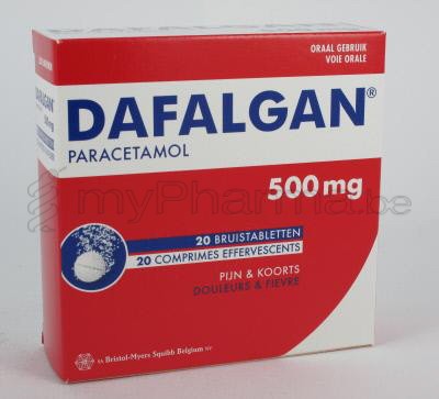 DAFALGAN 500 MG 20 BRUISTABL             (geneesmiddel)