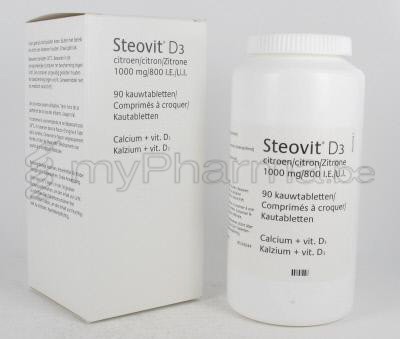 STEOVIT FORTE CITROEN 1000/800  90 KAUWTABL (geneesmiddel)