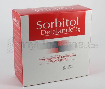 SORBITOL DELALANDE 5 G 20 ZAKJES (geneesmiddel)