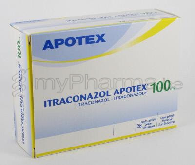 ITRACONAZOL APOTEX 100 MG  28 CAPS (geneesmiddel)