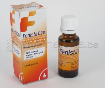 FENISTIL 1MG/ML 20 ML DRUPPELS (geneesmiddel)