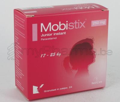 MOBISTIX JUNIOR INSTANT 250 MG 24 ZAKJES (geneesmiddel)